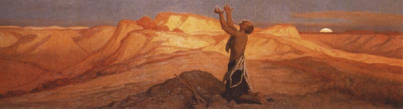 Elihu Vedder Prayer for Death in the Desert. Sweden oil painting art